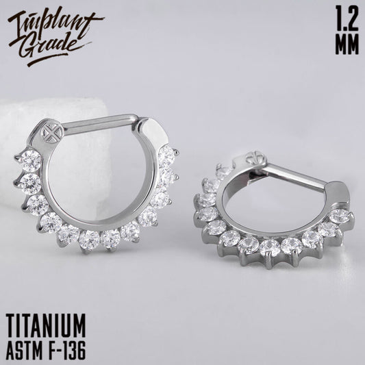 Glam Hinged Segment Ring 1.2 (16 G)